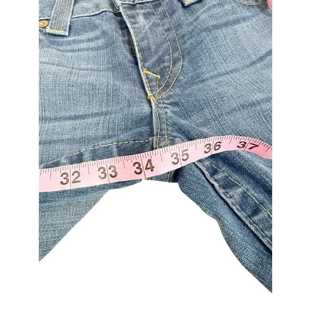 Vintage Y2K Becca Twist Seam Womens Bootcut Jeans Low Mid Rise Size 32